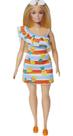 Boneca de moda Barbie adora o oceano com cabelo loiro e acessos.