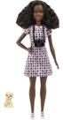 Boneca de moda Barbie Fotógrafa com cabelo castanho e cachorrinho
