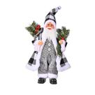 Boneca de Natal em resina de Papai Noel em pé