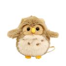Boneca de ombro de coruja de pelúcia, brinquedo macio de 12 cm para crianças