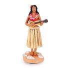 Boneca de painel BCSmyer Hawaiian Hula Girl com ukulele de 12 cm