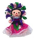 Boneca de pano ALKIMIA INC., tradicional mexicana, feita à mão, Maria Lele