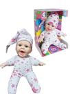 Boneca de Pano Baby Fofura Com Touca 32cm Cotiplás