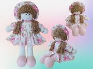 Boneca De Pano Clarinha 37cm Brinquedo Decoração Nicho