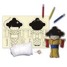Boneca de Pano Kokeshi - Alegria Sem Bateria