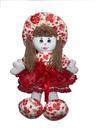 Boneca de pano laura varias vermelha