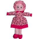 Boneca De Pano Menina Antialergica 50cm Vestido Estampado