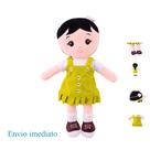 Boneca de pano menina lavavel antialergico brinquedo