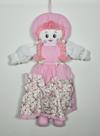 Boneca De Pano Porta Fralda Menina Rosa Florence - PolyBaby