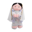 Boneca De Pano Virgem Maria Mãe De Jesus Cristo 32cm Religioso Pelúcia Antialérgico Ideal Para Presentear em Natal Zip Boneca De Pano Virgem Maria Mãe De Jesus Cristo 32cm Religioso Pelúcia Antialérgico Ideal Para Presentear em Natal Zip