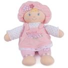 Boneca de pelúcia Baby Gund My First Dolly para bebês rosa/branca