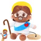 Boneca de pelúcia Beeadore Jesus de 18 cm com fantasia para crianças de mais de 3 anos