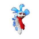 Boneca de pelúcia Born Pretty Cognitive Plush Worm 19 cm azul