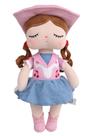 Boneca de Pelúcia Brinquedo Menina 33cm Boiadeira Cowgirl Metoo