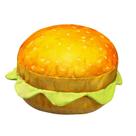 Boneca de pelúcia Cartoon Burger Doll de 40 cm, recheada macia para crianças