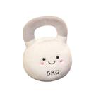 Boneca de pelúcia com halteres de pelúcia Kettlebell Toy 140 g 23 cm