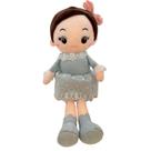 Boneca de Pelúcia com Vestido e Laço - Azul - 70cm - 1 unidade - Rizzo Boneca de Pelúcia com Vestido e Laço - Azul - 70cm - 1 unidade - Rizzo