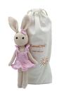Boneca de pelúcia KawaiOno Bunny Family Mom, crochê feito à mão