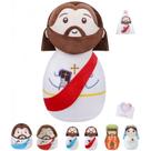 Boneca de pelúcia LeYoha Jesus de 25 cm com presente bíblico cristão para crianças