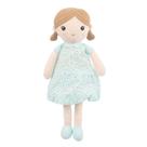 Boneca de Pelúcia Linzy Toys Emily - 15" - Mint Blue com Vestido Floral