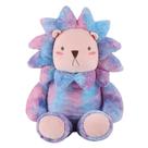 Boneca de pelúcia Lion Purple Tie-Dye 50 cm macia e fofinha