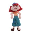 Boneca de pelúcia Luca Giulia Cabelo Laranja 31 cm Brinquedo Infantil Presente