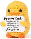 Boneca de pelúcia MBL Inspirational Crochet Positive Duck White