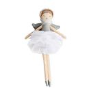 Boneca de pelúcia Mon Ami Angel de pelúcia prateada de 15 cm para meninas