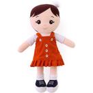 Boneca de Pelúcia Nanda Vestido Laranja 35CM