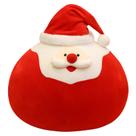 Boneca de pelúcia Papai Noel de 40 cm, estilo almofada redonda de pelúcia
