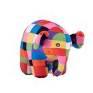 Boneca de pelúcia Patchwork Elephant 30cm - Desenho animado colorido