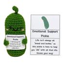 Boneca de pepino em conserva de apoio emocional Walbest tricotada