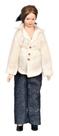 Boneca de porcelana Melody Jane Dolls Houses Modern Lady em escala 1:12
