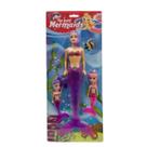 Boneca de sereia + 2 sereia pequena Com Luz brinquedo infantil menina