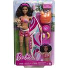 Boneca de surf Barbie HPL69 com prancha de surf e acessórios para crianças a partir de 3 anos