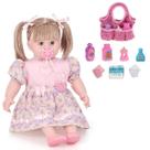 Boneca Didática 74 Frases Ensino Ensino Sofi + Bolsa Maternidade