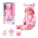 Boneca diver new born - brincando de pijama - menina