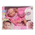 Boneca Diver New Born - Little Faz Xixi - Body Curto - Divertoys