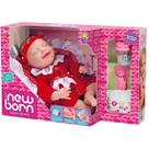 Boneca Diver New Born Unique Macacão Vermelho Divertoys