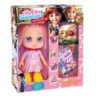 Boneca Diver Surprise Vai a Escola Roupa Unicornio Divertoys 8324
