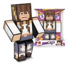 Boneca Duda Berud Jogo Mine Articulado Youtuber Gamer Craft