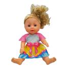 Boneca Duda Loira com Vestido de Laço 34cm 1139 - Bee Toys
