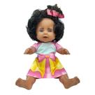 Boneca Duda Negra com Vestido de Laço 34cm 1136 - Bee Toys