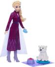 Boneca Elsa Frozen Com Bebe Urso Mattel - JFG16