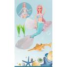 Boneca Emily Sereia Fashion Mermaid Cabelo Rosa QJ137C - Dorémi