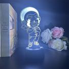 Boneca engraçada Night Light 3D USB Happy Landlord Farmer