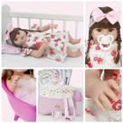 Boneca Estilo Bebê Reborn Baby Alive Menina + Acessórios