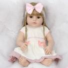 Boneca Estilo Bebê Reborn Real Baby Alive Laura Cabelo Loiro