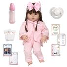 Boneca Estilo Reborn Laura Pode Banhar Com Lindos Acessórios Boneca Estilo Reborn Laura Pode Banhar Com Lindos Acessórios