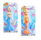 Boneca Fada Mermaid com Calda Articulada muito Delicada e com Mecha Colorida no Cabelo